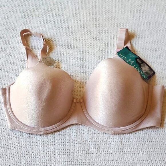 Vanity Fair Beauty Back Nylon & Spandex Sz 38D Bra - Picture 1 of 7